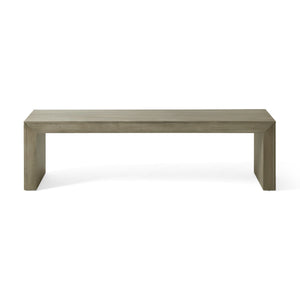 Acacia Wood Dining Bench, Grey+Taupe