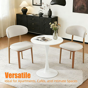 Round Dining Table With Tulip Style Base