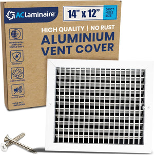 AC Register Vent Cover 14X10 Inch - Adjustable Aluminum HVAC Grille