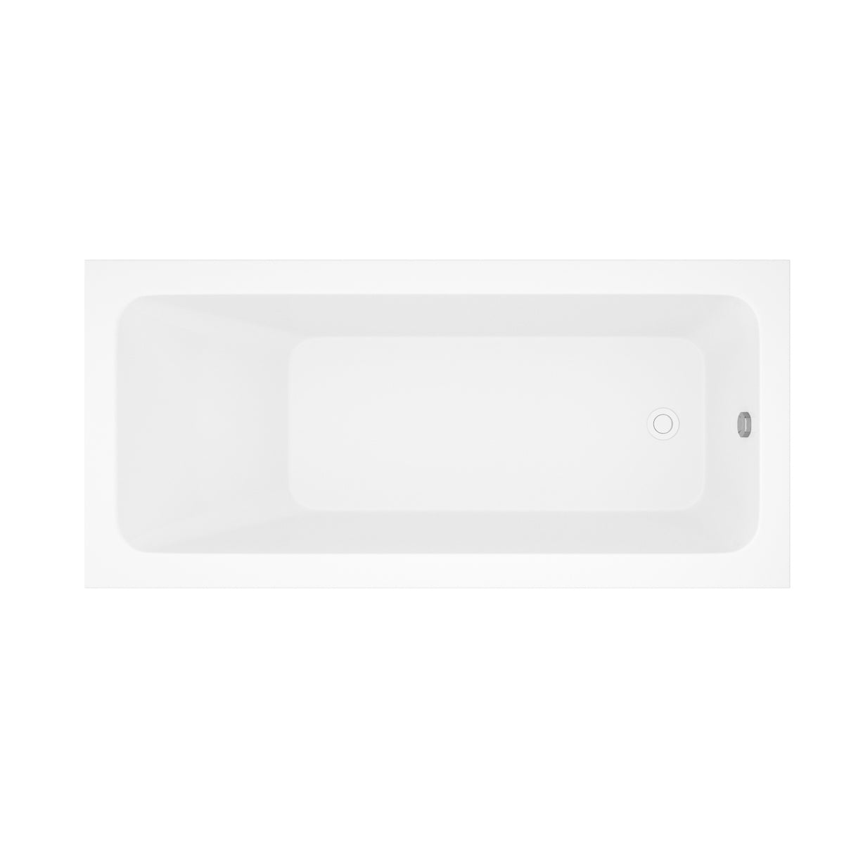 66-Inch Acrylic Built-In Soaking Tub - Glossy