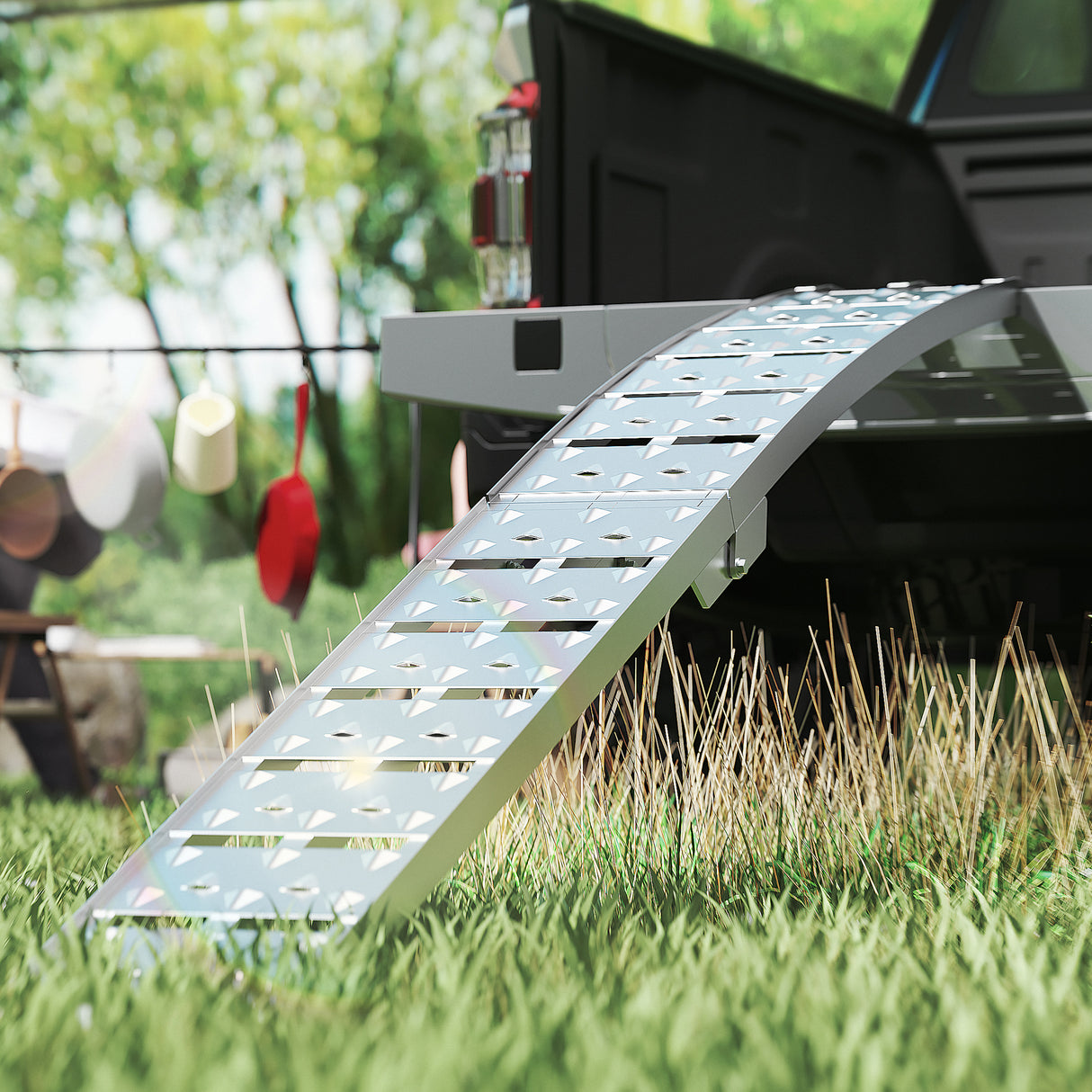 7.5FT Heavy Duty Aluminum Loading Ramp Set for Pickup Truck Beds