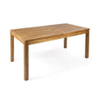 Wilson - Expandable Dining Table With Slat Design - Teak Acacia Wood - Best Buy Furniture