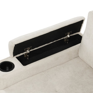 83.5" L-Shaped Sofa Couch Convertible Sofa Bed