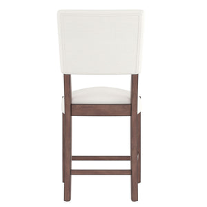 5 Piece Counter Height Dining Set With 4 Upholstered Chairs