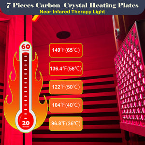Two Persons Far Infrared Corner Sauna Room - Low EMF