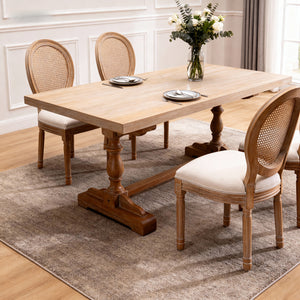 French Style Solid Wood Frame Seating for Dining
