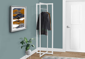 Coat Rack, Hall Tree, Free Standing, Hanging Bar, Entryway, For Contemporary & Modern - White - Best Buy Furniture