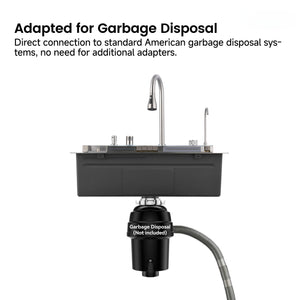 Pull-out Faucet Single Bowl Sink - 30"x18"