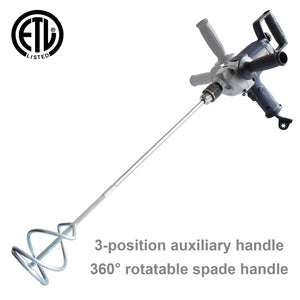 Drill Mixer Set with Spade Handle