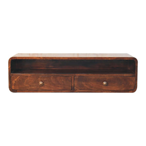 Solid Wood Floating California Console Table
