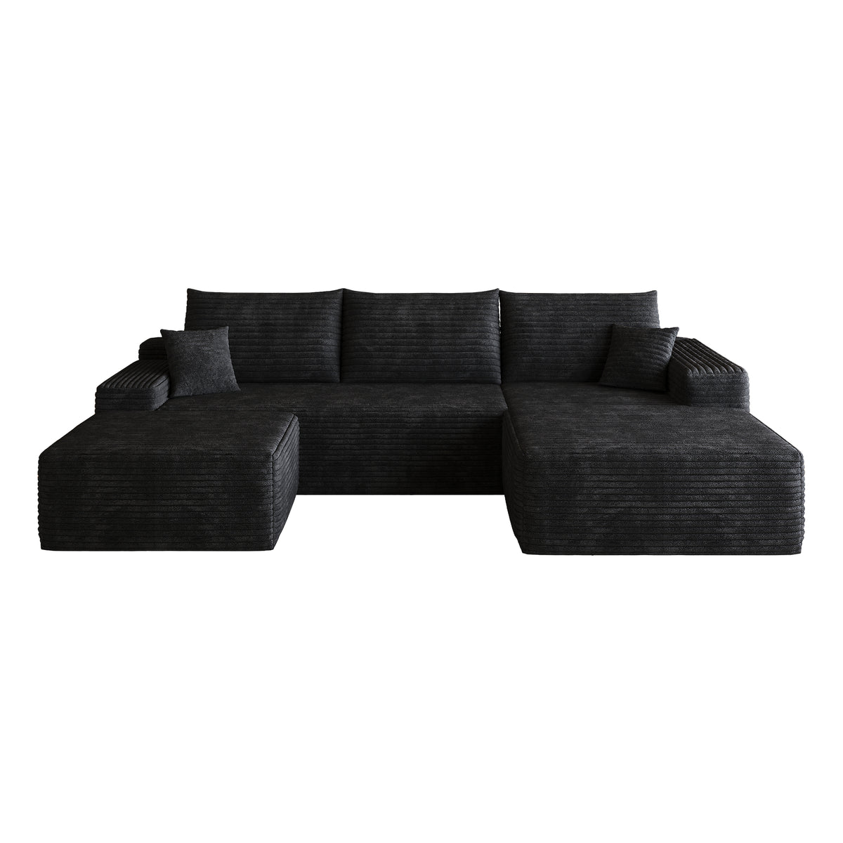 107" Cloud Sectional Sofa with Ottoman