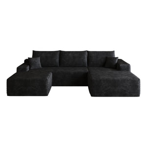 107" Cloud Sectional Sofa with Ottoman