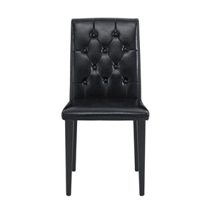 Dining Chairs With Ergonomic Buckle Backrest For Family Dining Rooms
