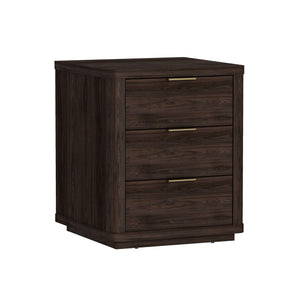 Evelyn - Nightstand With 3 Drawers, Smooth Rounded Edges