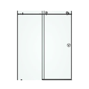60" W x 76" H Sliding Frameless Shower Door in Matte