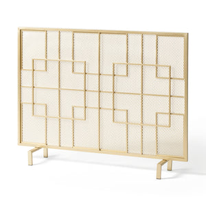 Dorothy Modern Single Panel Iron Fire Screen
