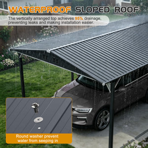 12'x23' Metal Carport Storage Shed