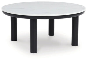 Xandrum - Occasional Table Set (Set of 3) - Black / White - Best Buy Furniture
