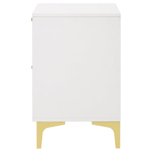 Karena - 2 Drawer Rectangular Nightstand - White