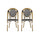 Outdoor Rattan And Aluminum French Bistro Chair Set - Best Buy Furniture