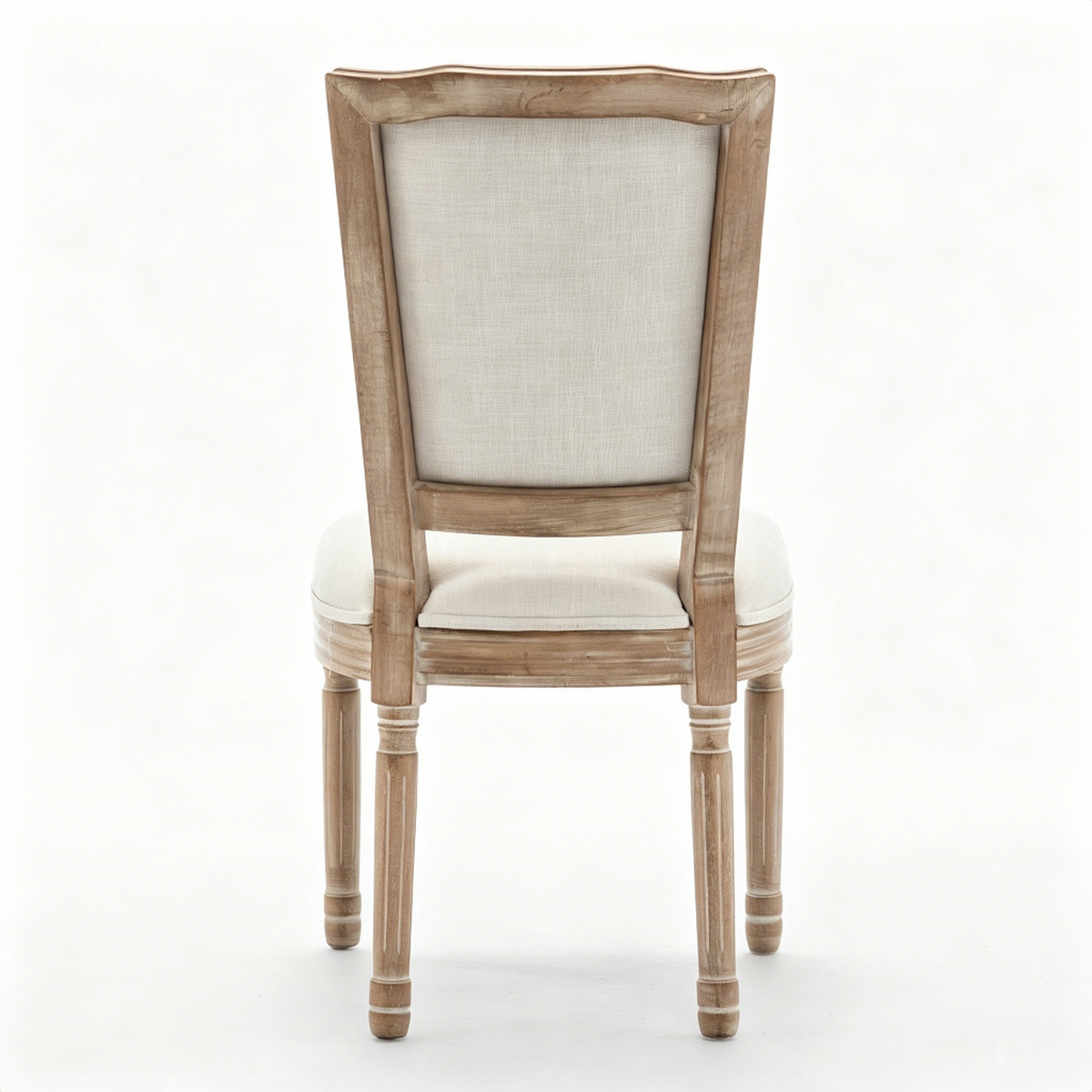 Farmhouse Solid Wood Frame Dining Chairs with Cushioned
