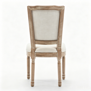 Farmhouse Solid Wood Frame Dining Chairs with Cushioned