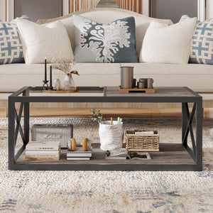 Industrial Style Coffee Table for Bedroom & Living Room