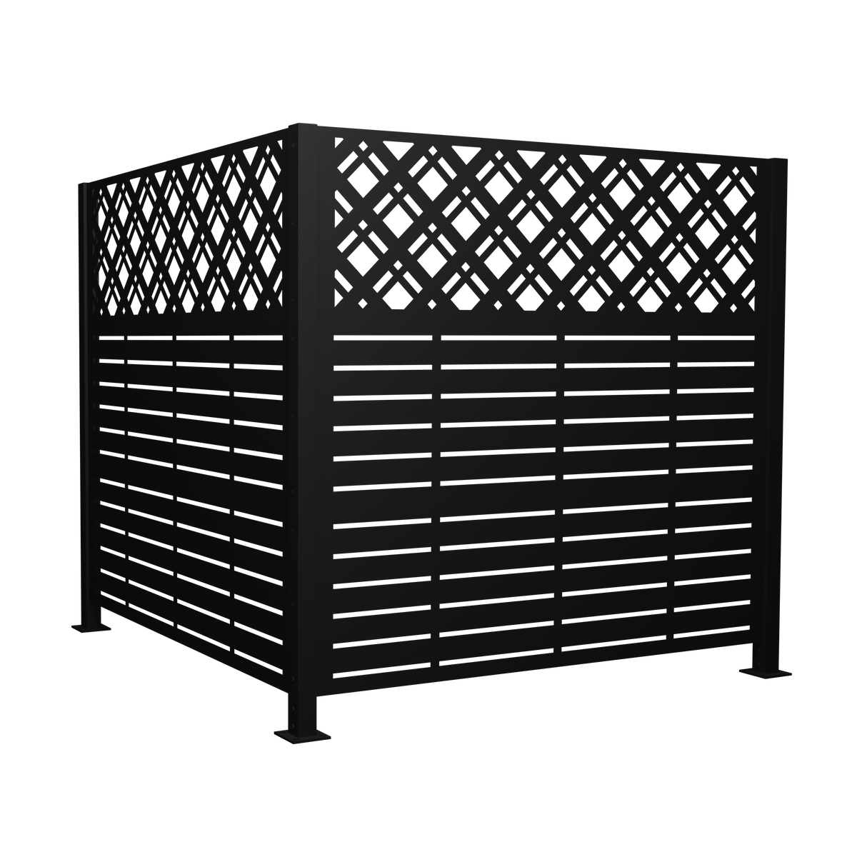 W48'' x H47.3'' x 2 Panels Metal Privacy Screen