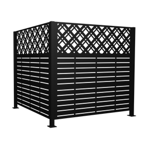 W48'' x H47.3'' x 2 Panels Metal Privacy Screen