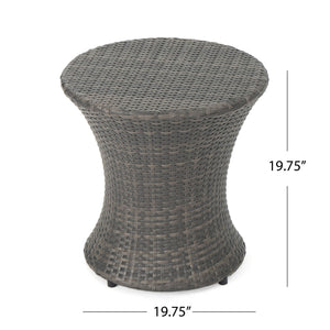 Thrive - Hourglass Rattan Table With No Glass Top