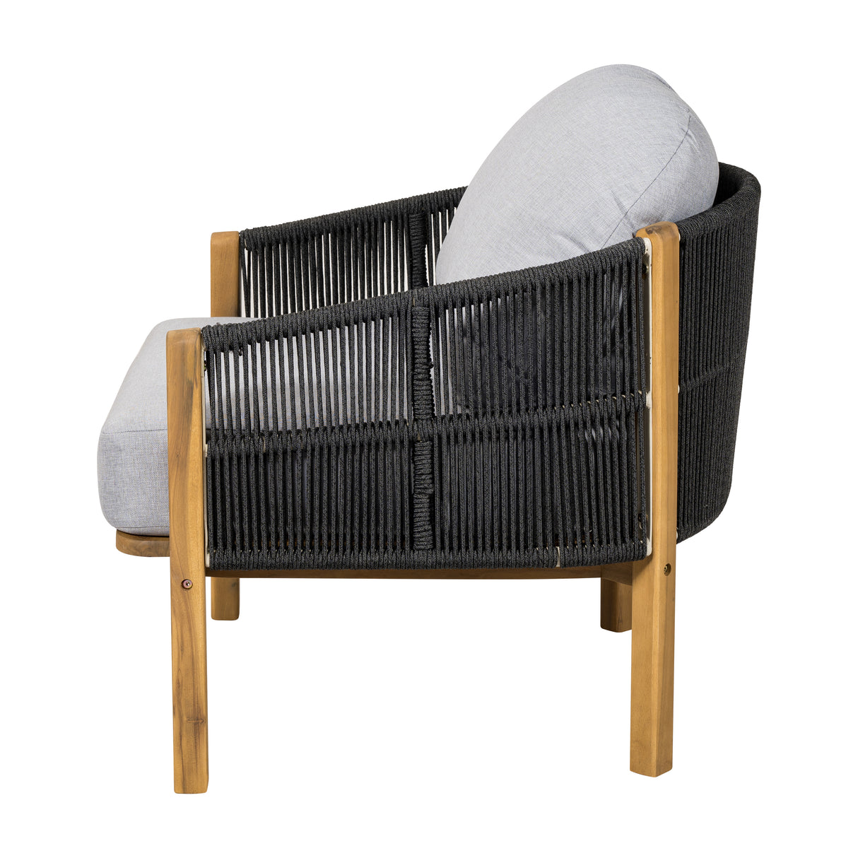 Grotta Outdoor Wood Club Chair
