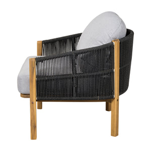 Grotta Outdoor Wood Club Chair