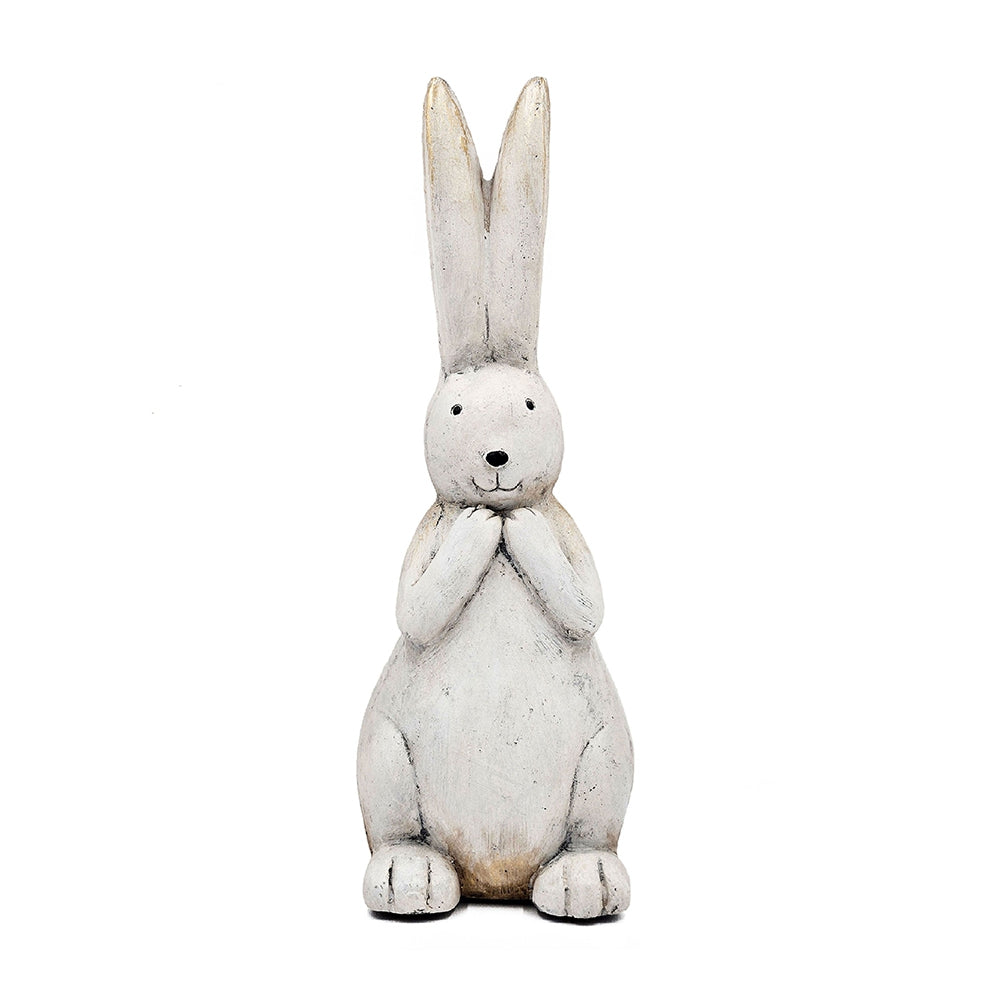 7.5x7x20" Textured Bunny Figurine