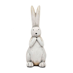 7.5x7x20" Textured Bunny Figurine