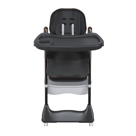 Adjustable Baby High Chair 0-6 Years, Portable Infant Feeding Seat With Safety Belt, Silent Lockable Wheels