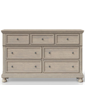 Seven Drawer Dresser - Antique Gray