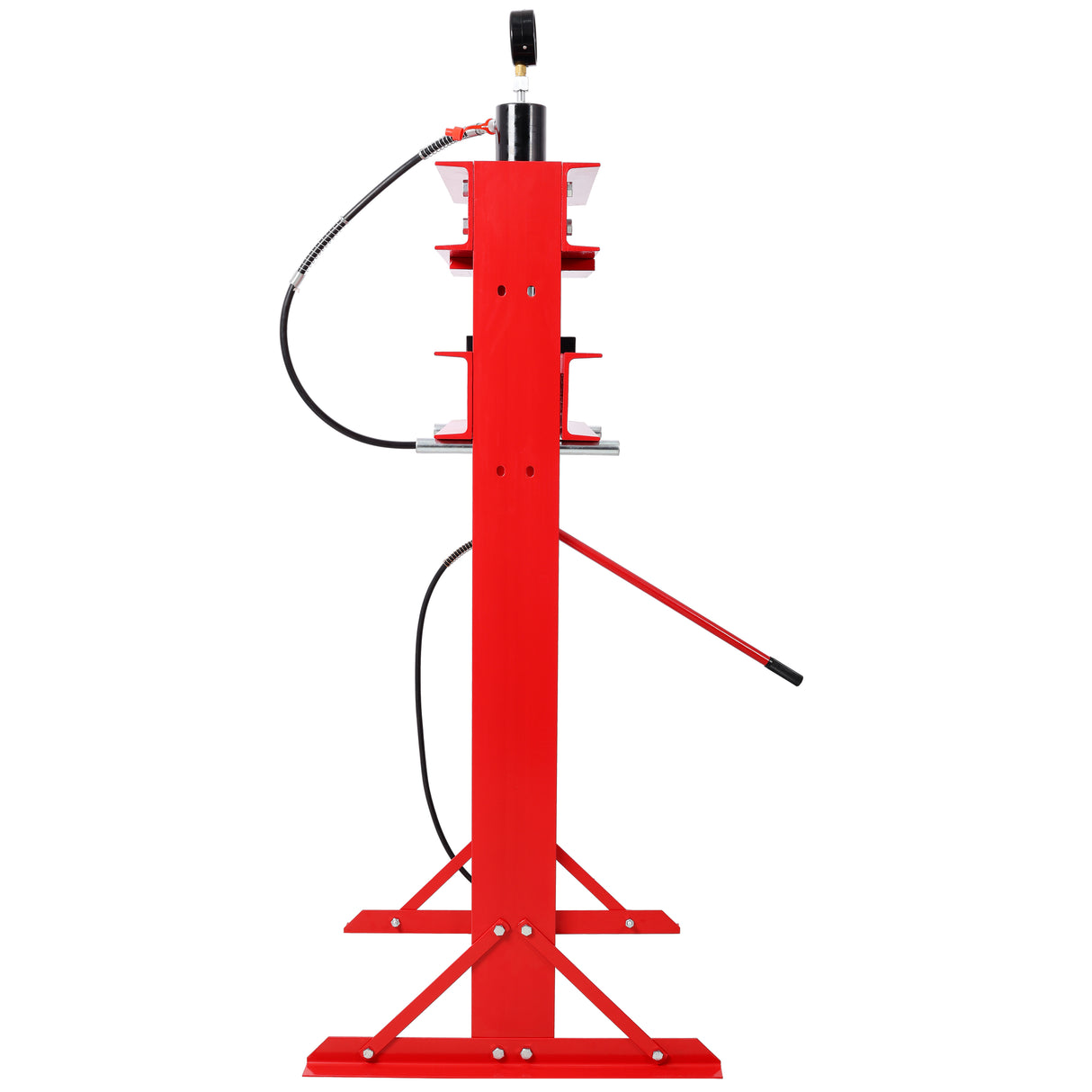 30 Ton Air Hydraulic Shop Press With Gauge, Adjustable H-Frame