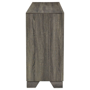 Funston - 6 Drawer Dresser Cabinet - Brown Oak