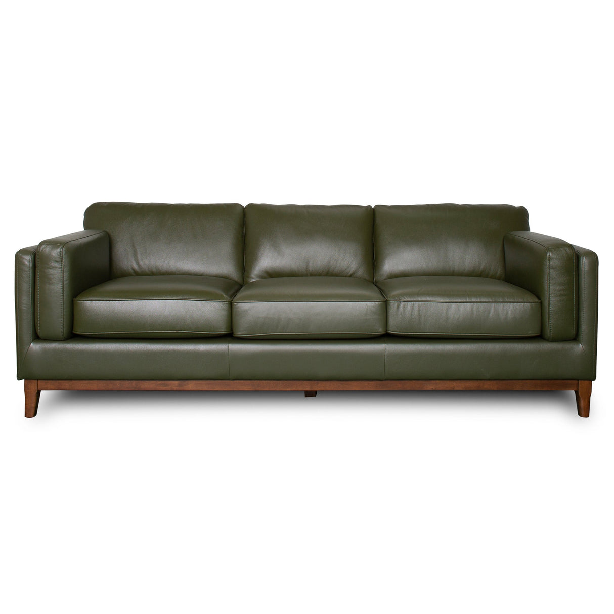 Raleigh Sustainable Wood 3-Seater Top Grain Genuine Leather Sofa