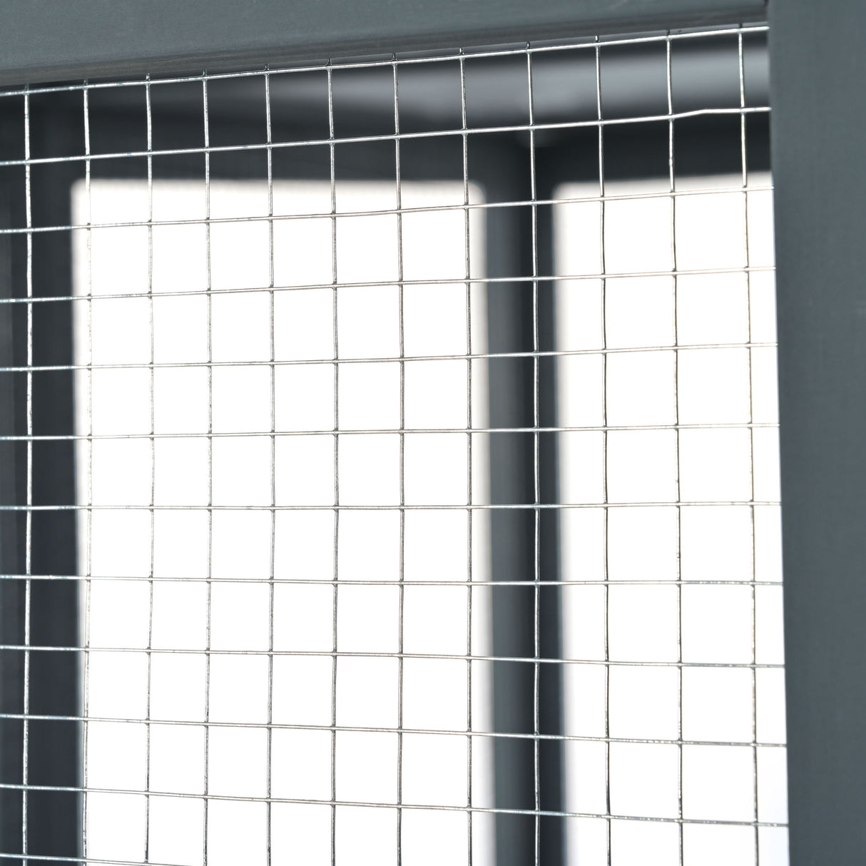 Outdoor Cat House With Shelves And Weather Protection, Removable Wood Boxes - Gray