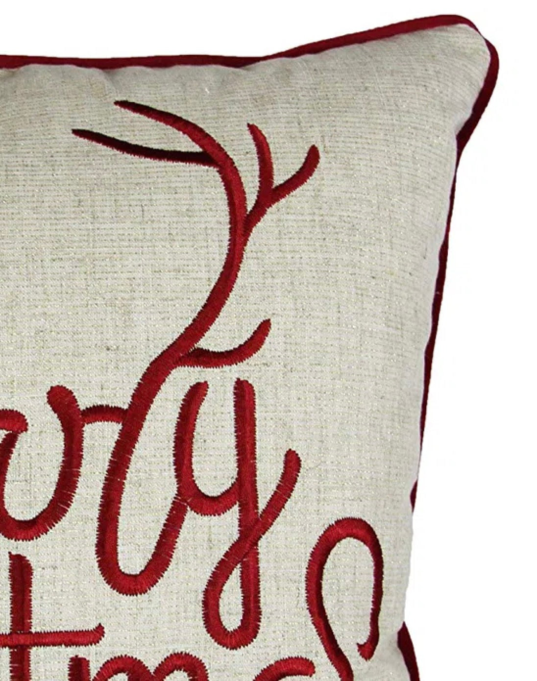 Merry Christmas and Happy New Year Throw Pillow