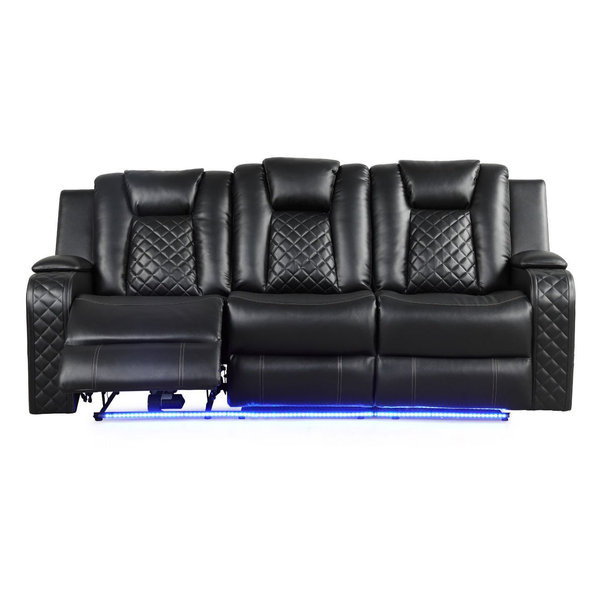 Benz - LED & Power Recliner With Adjustable Headrests And Ambient LED Lighting