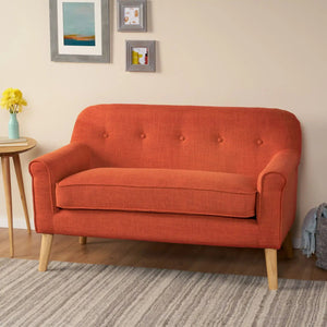 Classic Loveseat With Rolled Armrests And Button Tufting - Best Buy Furniture