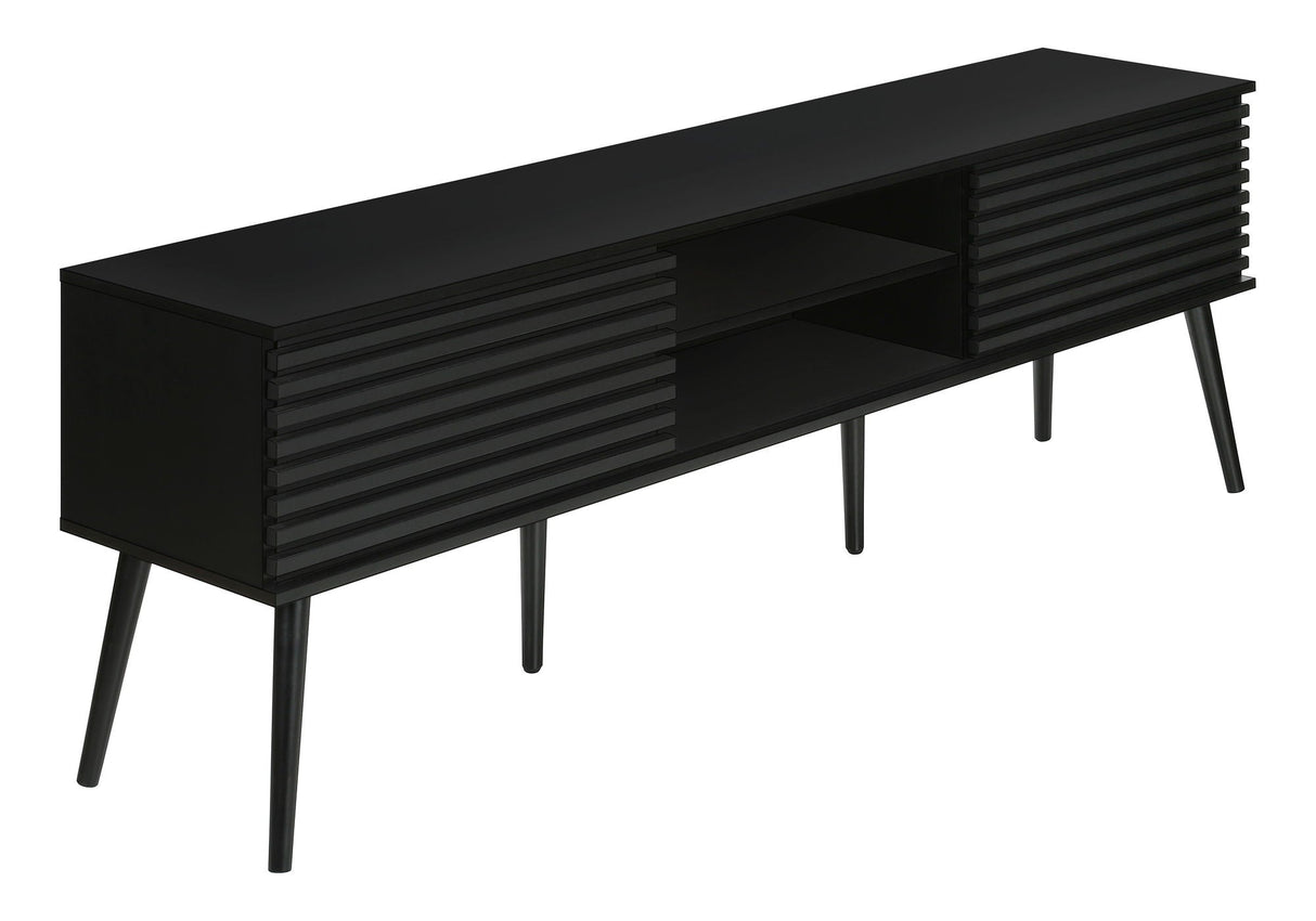 TV Stand, Media Entertainment Center, Storage Cabinet, Console, Storage Shelves, Bedroom, Living Room, Contemporary, Modern - Black - Best Buy Furniture