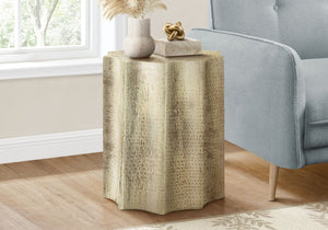 Drum Accent Side Table, Stylish Scalloped Design - Best Buy Furniture