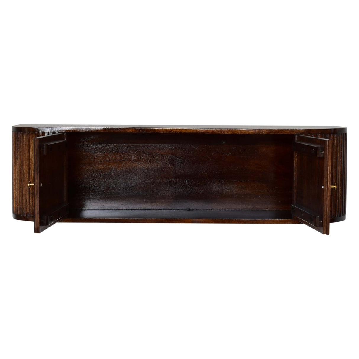Solid Wood Chunky Chestnut Floating Bedside Table