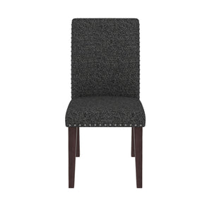 Upholstered Dining Chair With High Back Design (Set of 2)