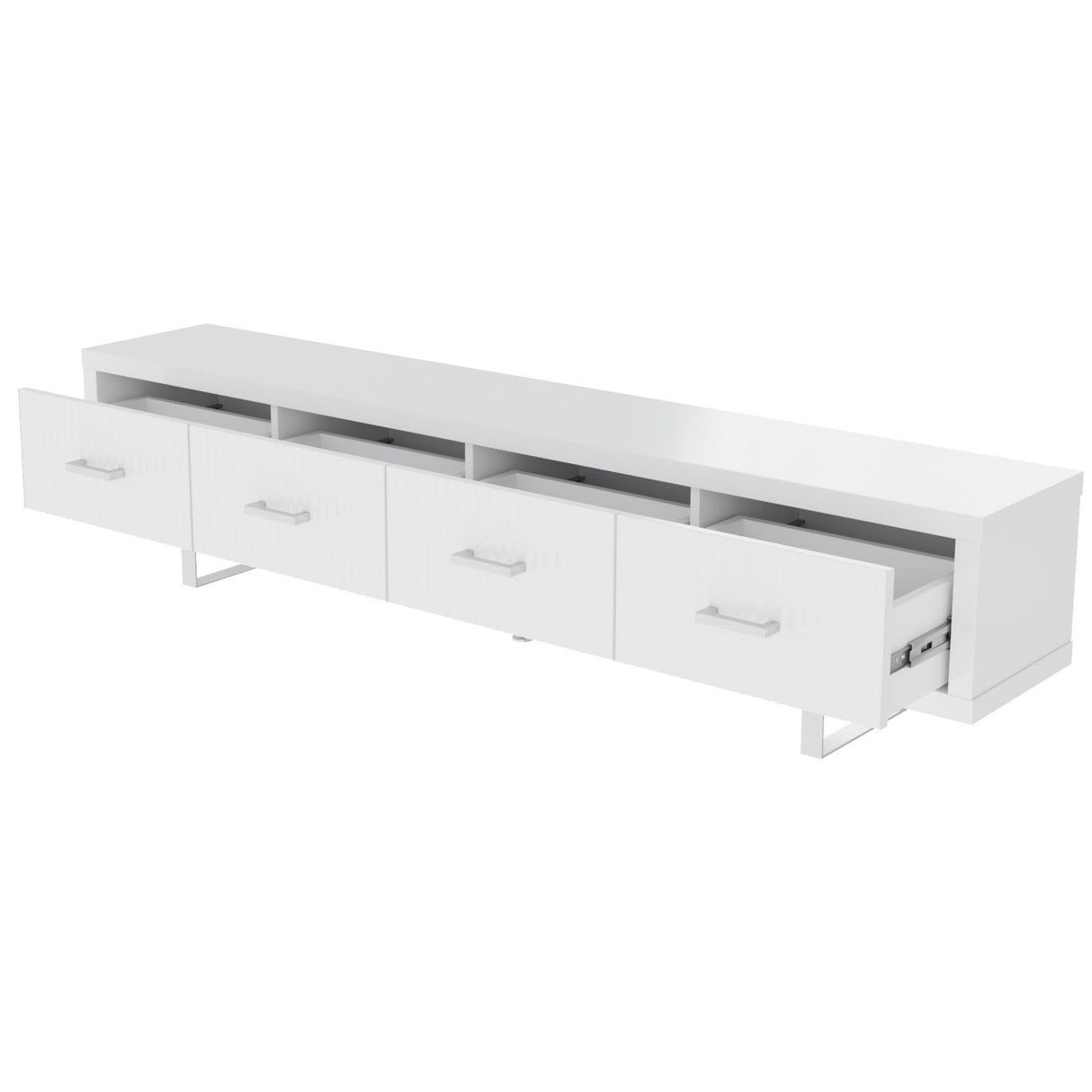 TV Stand With Slatted Drawers