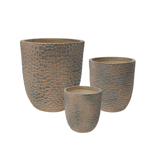 Large Outdoor Indoor Planter Set of 3