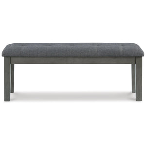Hallanden - Large UPH Dining Room Bench - Black / Gray